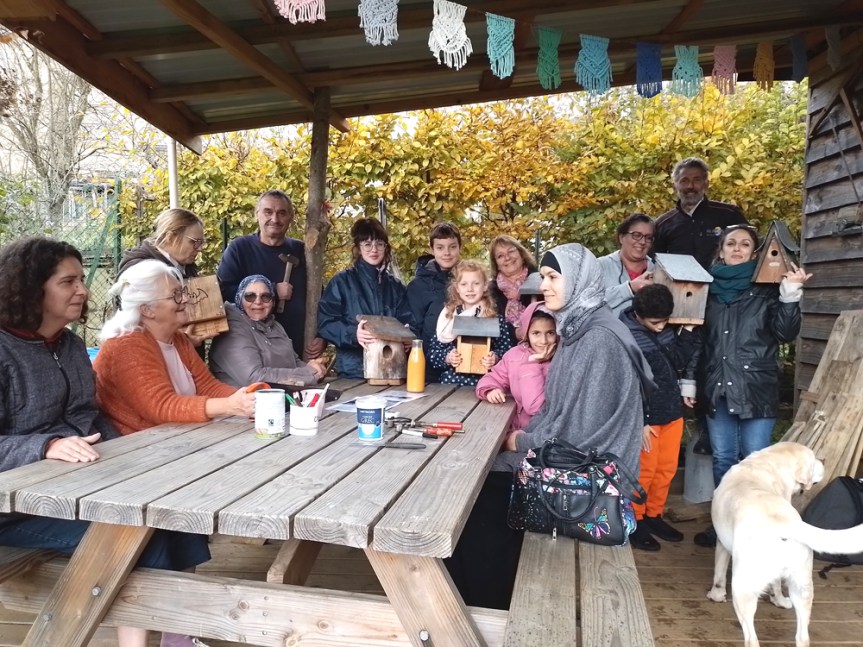 Nichoirs au jardin de la&nbsp;MJC
